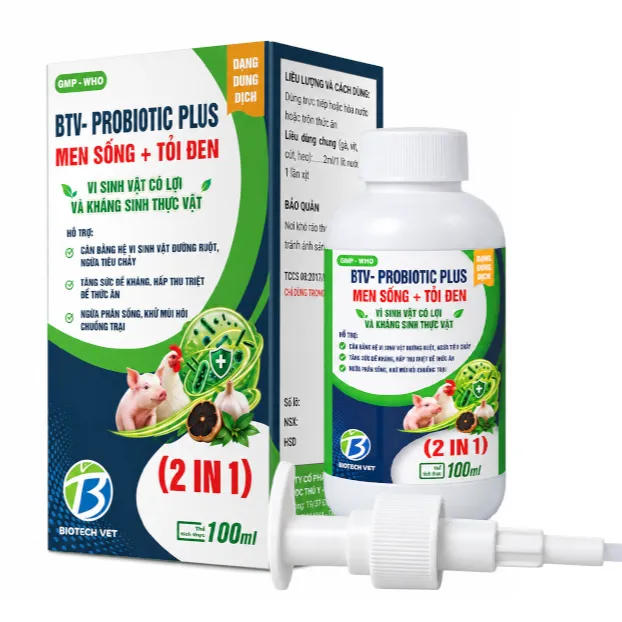 BTV- PROBIOTIC PLUS MEN SỐNG + TỎI ĐEN